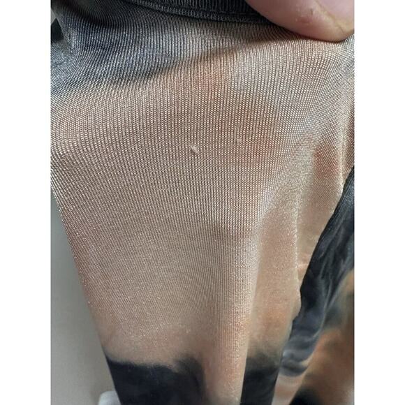 Windsor Tie Dye Cowl Neck Bodycon Mini Dress S Stretch Sleeveless Draped Back - Picture 4 of 6